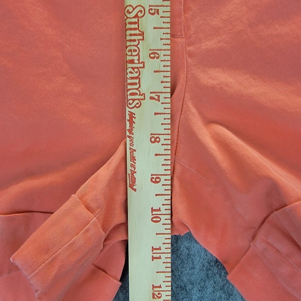 Express Editor Shorts Womens 4 Coral Cuffed Chino Mid Rise Stretch Vacation - Picture 8 of 15
